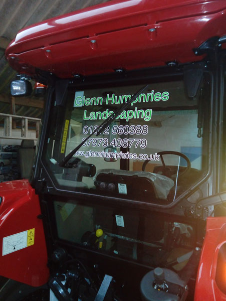 Tractor signwriting