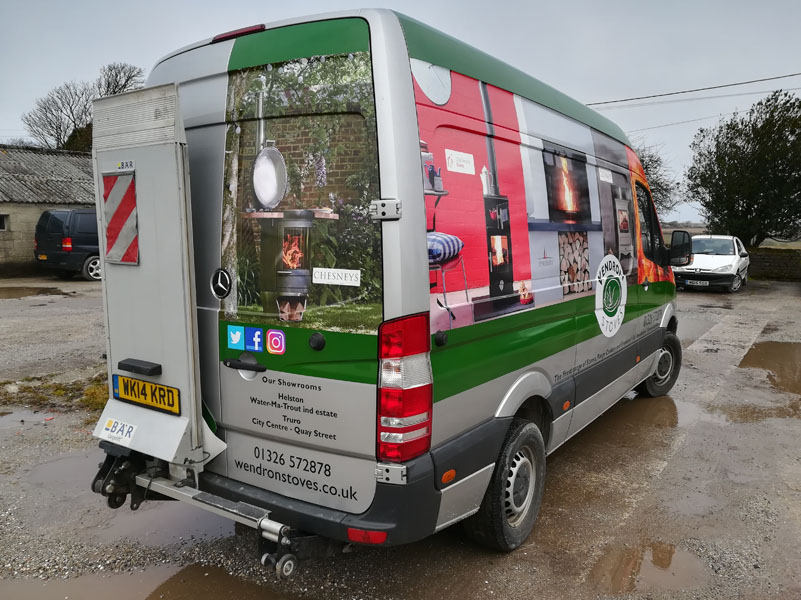 Partial van wrap